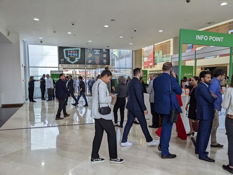 The venue concourse at Arabian Travel Market 2023, Dubai World Trade Centre