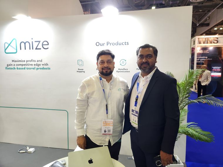 Meeting at an exhibitor stand during Travel Tech Asia 2025