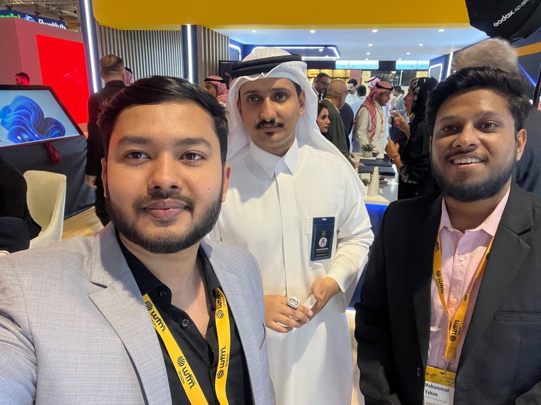 Attendees at an exhibitor stand at WTM Spotlight Riyadh 2026