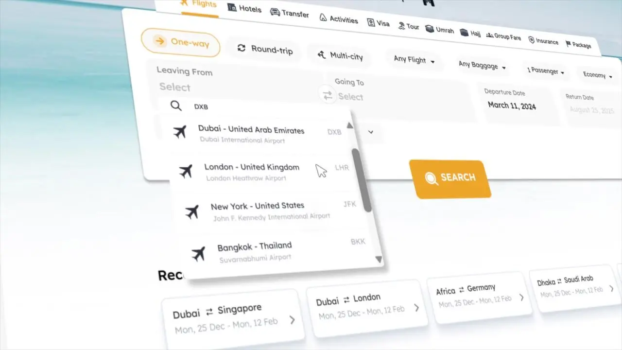 InnoTravelTech Flight Search & Booking Demo