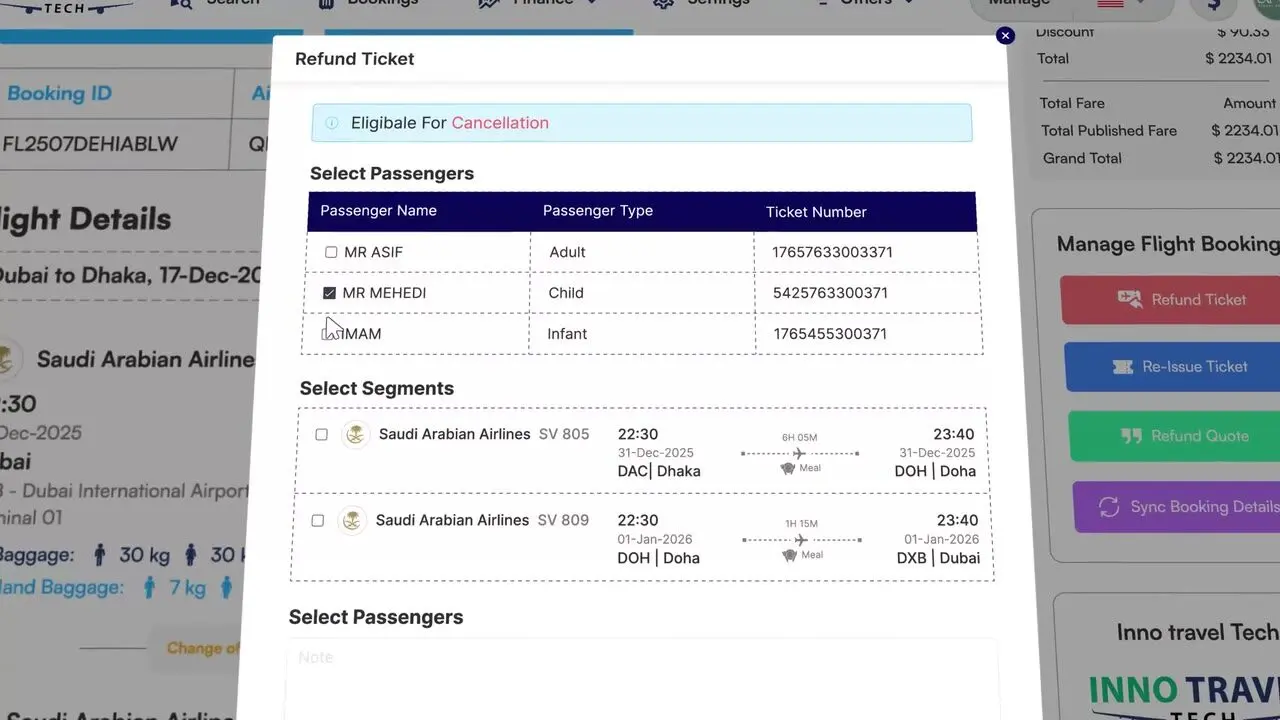 InnoTravelTech Ticket Void & Refund Workflow Demo